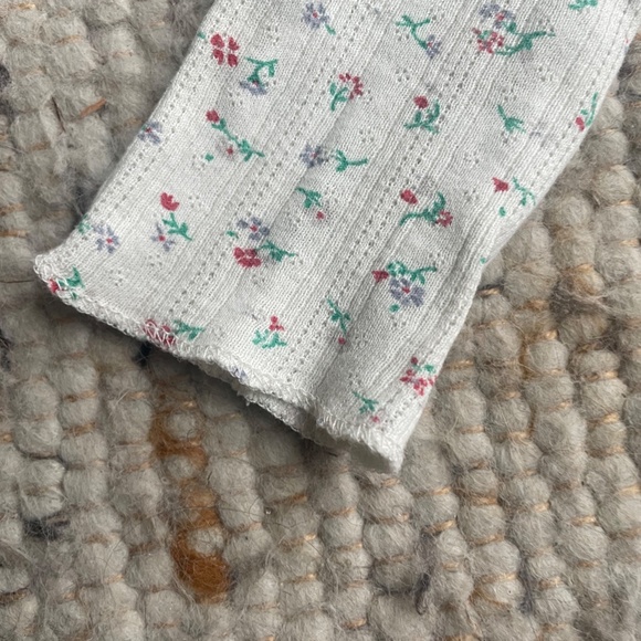 Doen Floral Pointelle Paola Tee Small - Picture 4 of 5